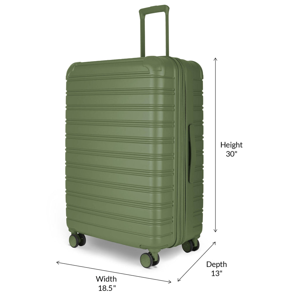 Hardside Fibertech 3.0 Matte 2 Piece Set, 20" Carry-on and 28" Checked Luggage, Olive