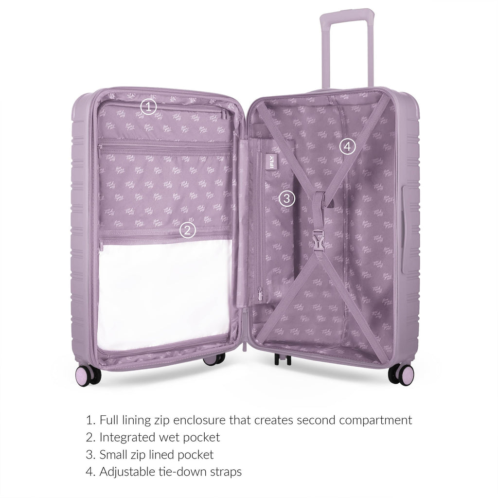 Hardside Fibertech 3.0 Matte 2 Piece Set, 20" Carry-on and 28" Checked Luggage, Olive