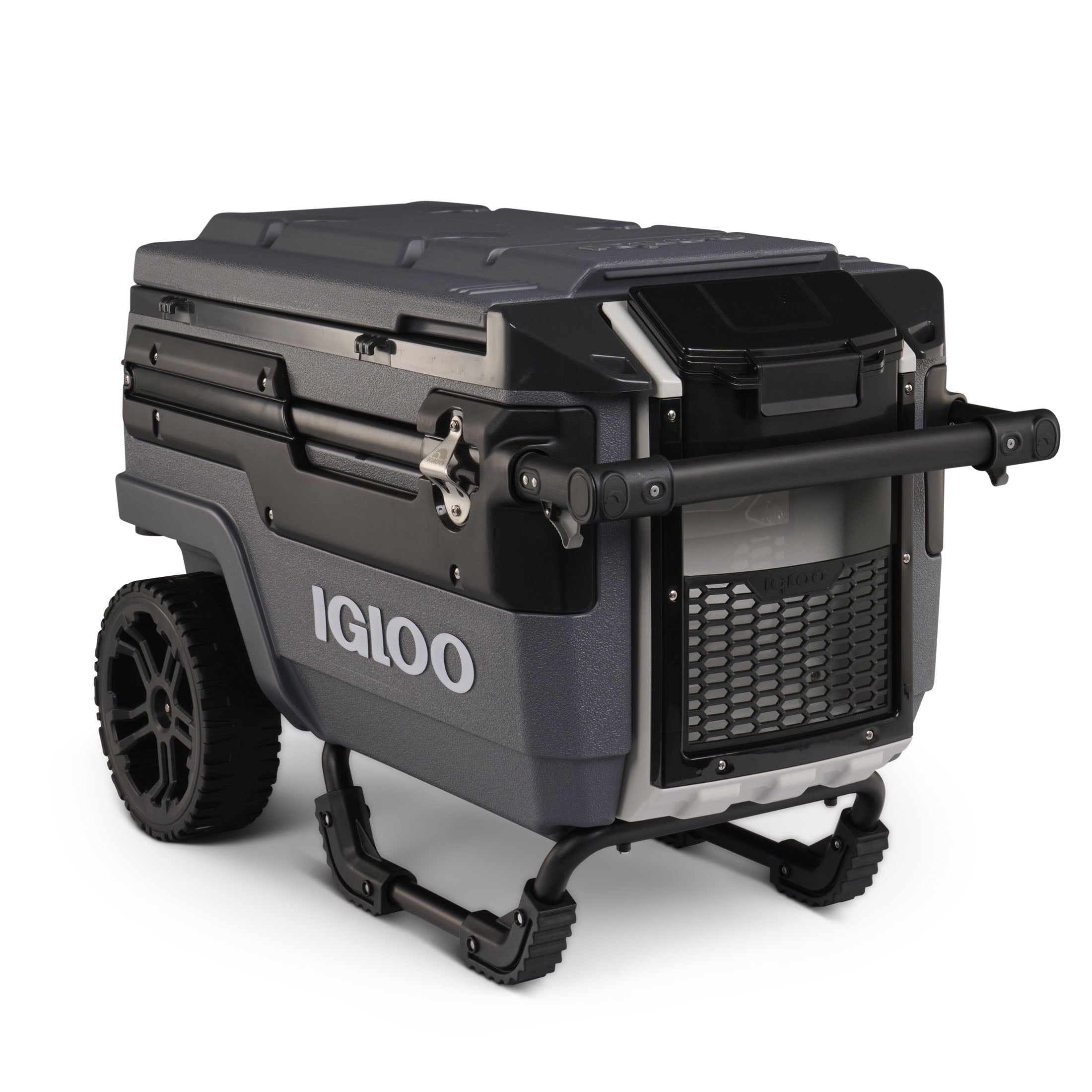 70 QT Trailmate Journey Rolling Cooler, Carbonite Gray