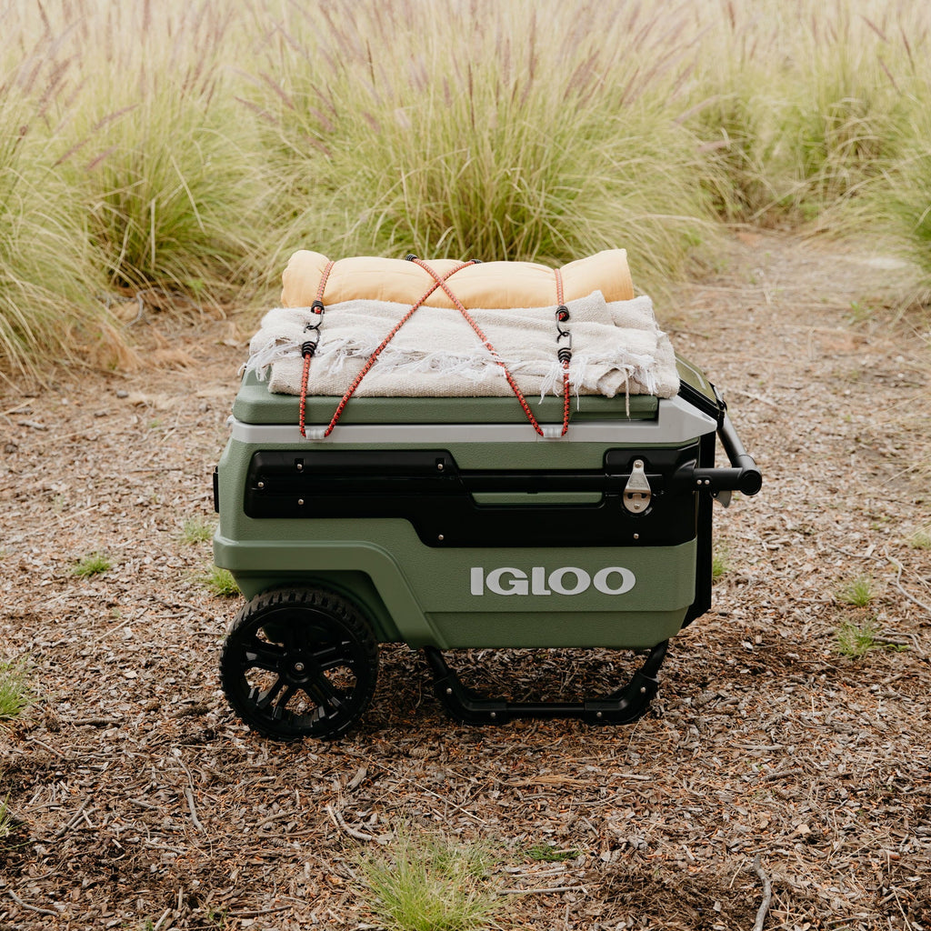 70 QT Trailmate Journey Rolling Cooler, Carbonite Gray