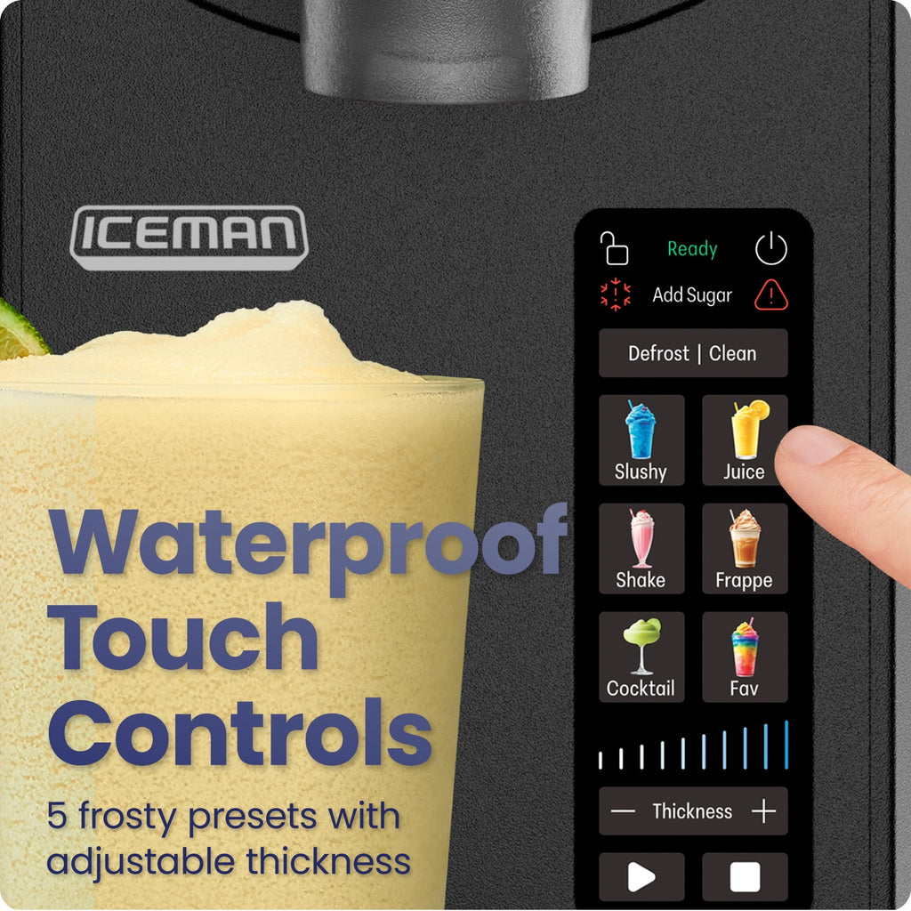 Slush-Ease MAX 90oz Slushy Maker with Touch Controls and 5 Functions – Black