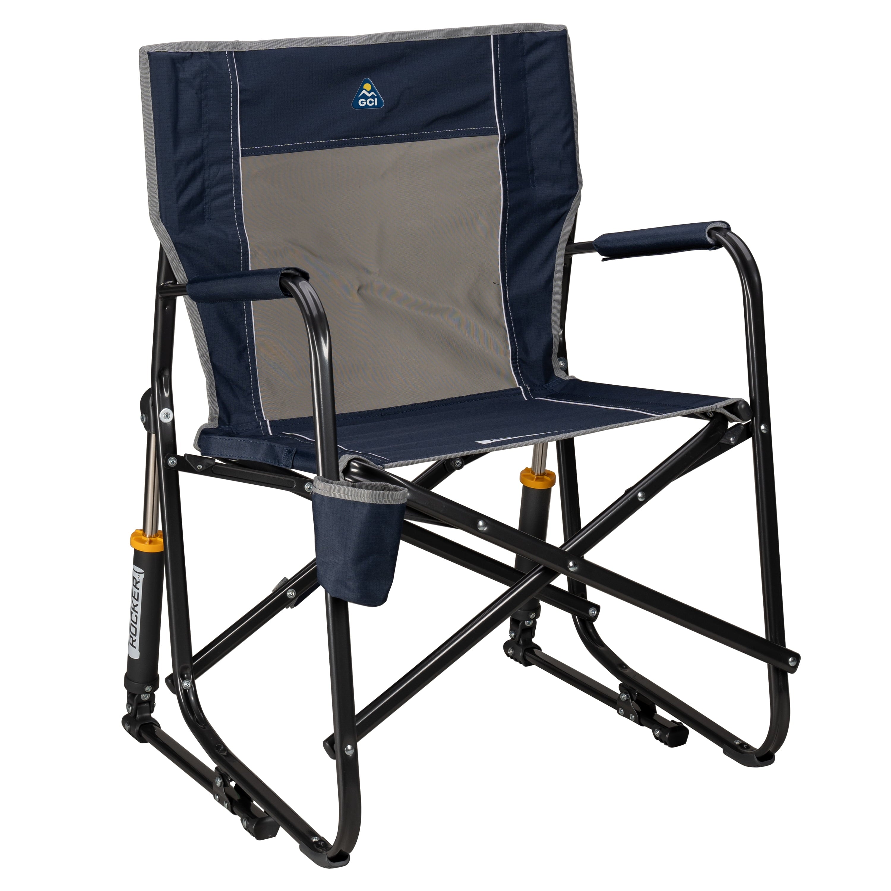 Freestyle Rocker Foldable Rocking Camping Chair, Black