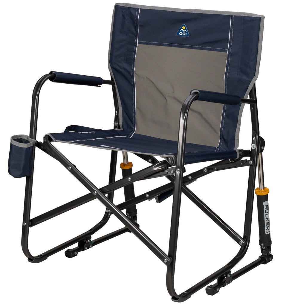 Freestyle Rocker Foldable Rocking Camping Chair, Black