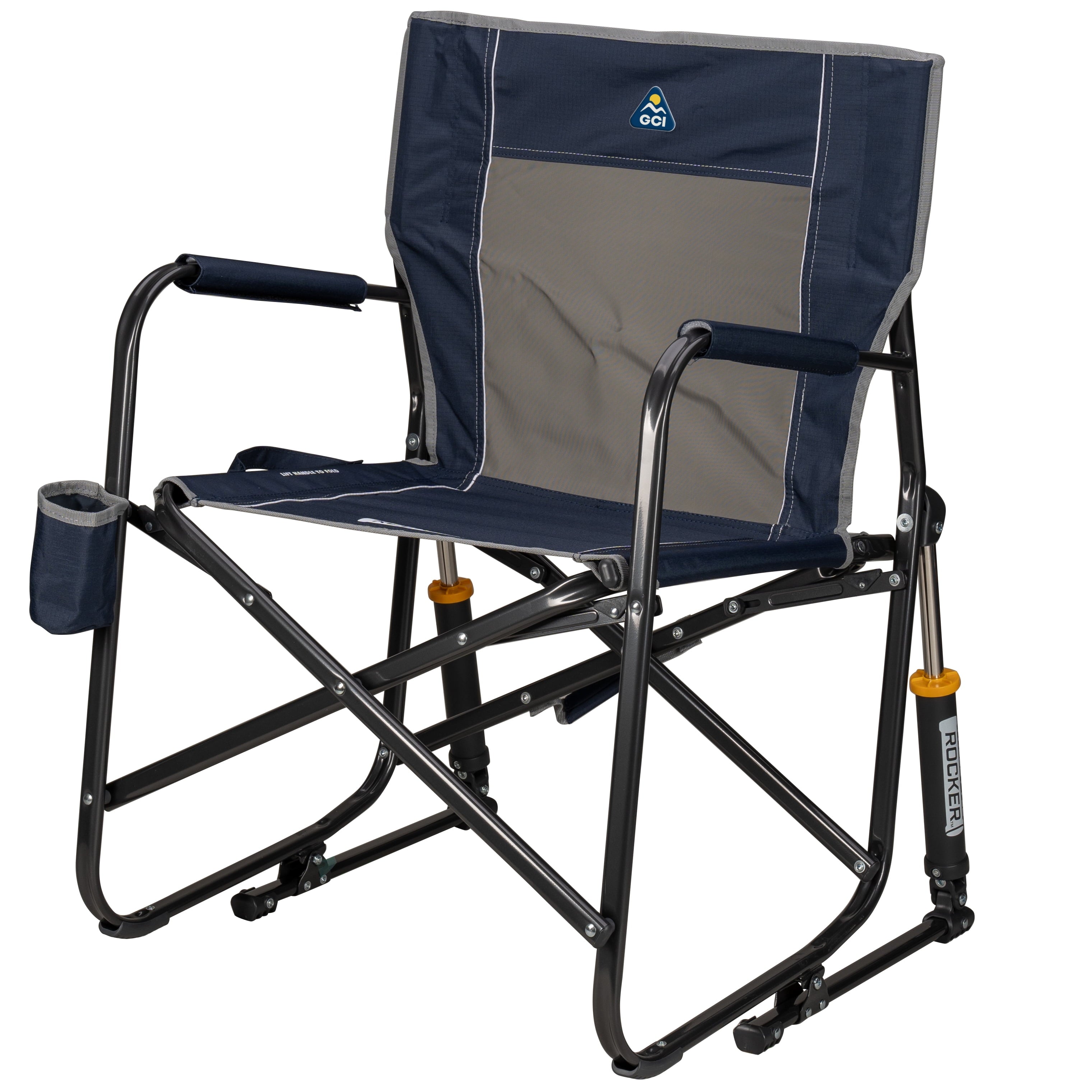 Freestyle Rocker Foldable Rocking Camping Chair, Black