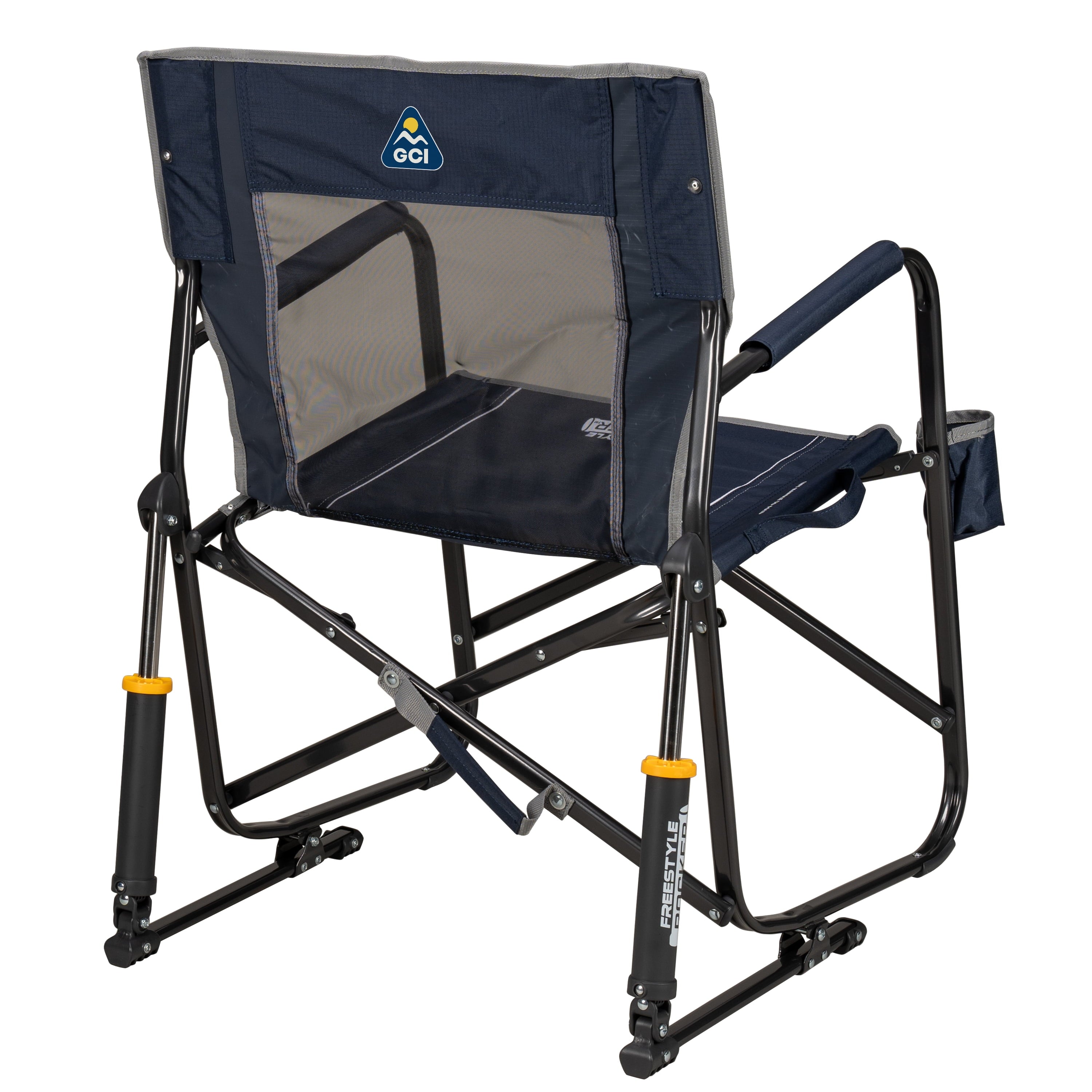 Freestyle Rocker Foldable Rocking Camping Chair, Black