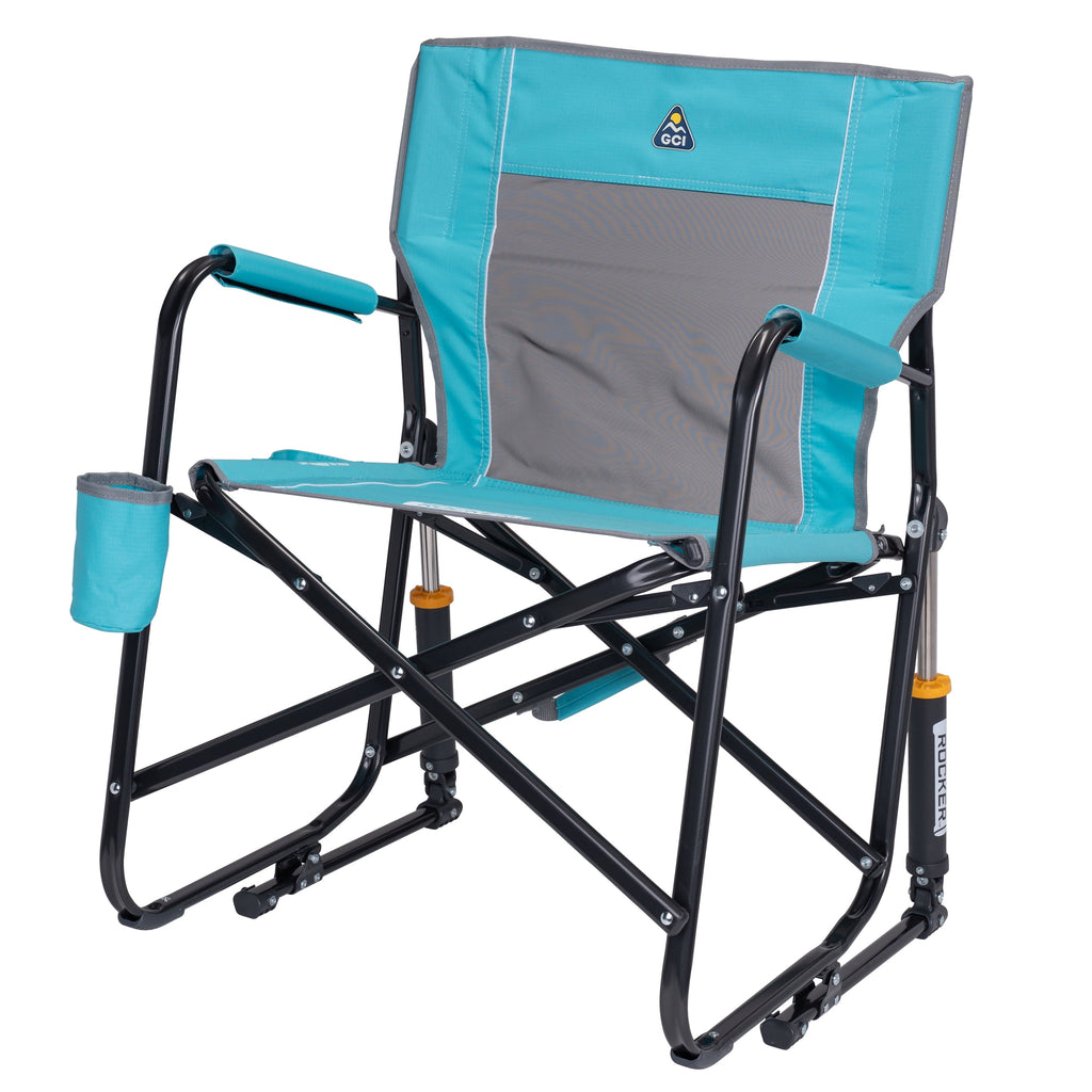 Freestyle Rocker Foldable Rocking Camping Chair, Black