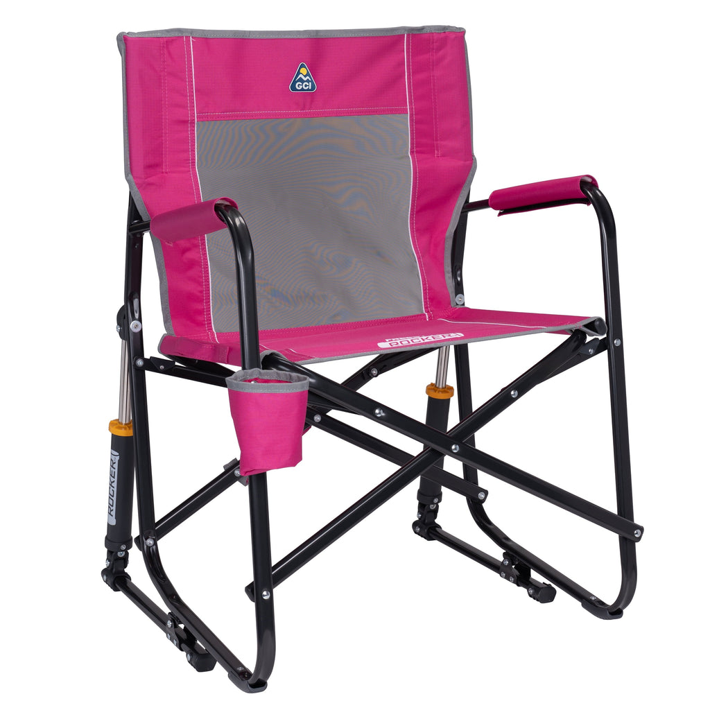 Freestyle Rocker Foldable Rocking Camping Chair, Black
