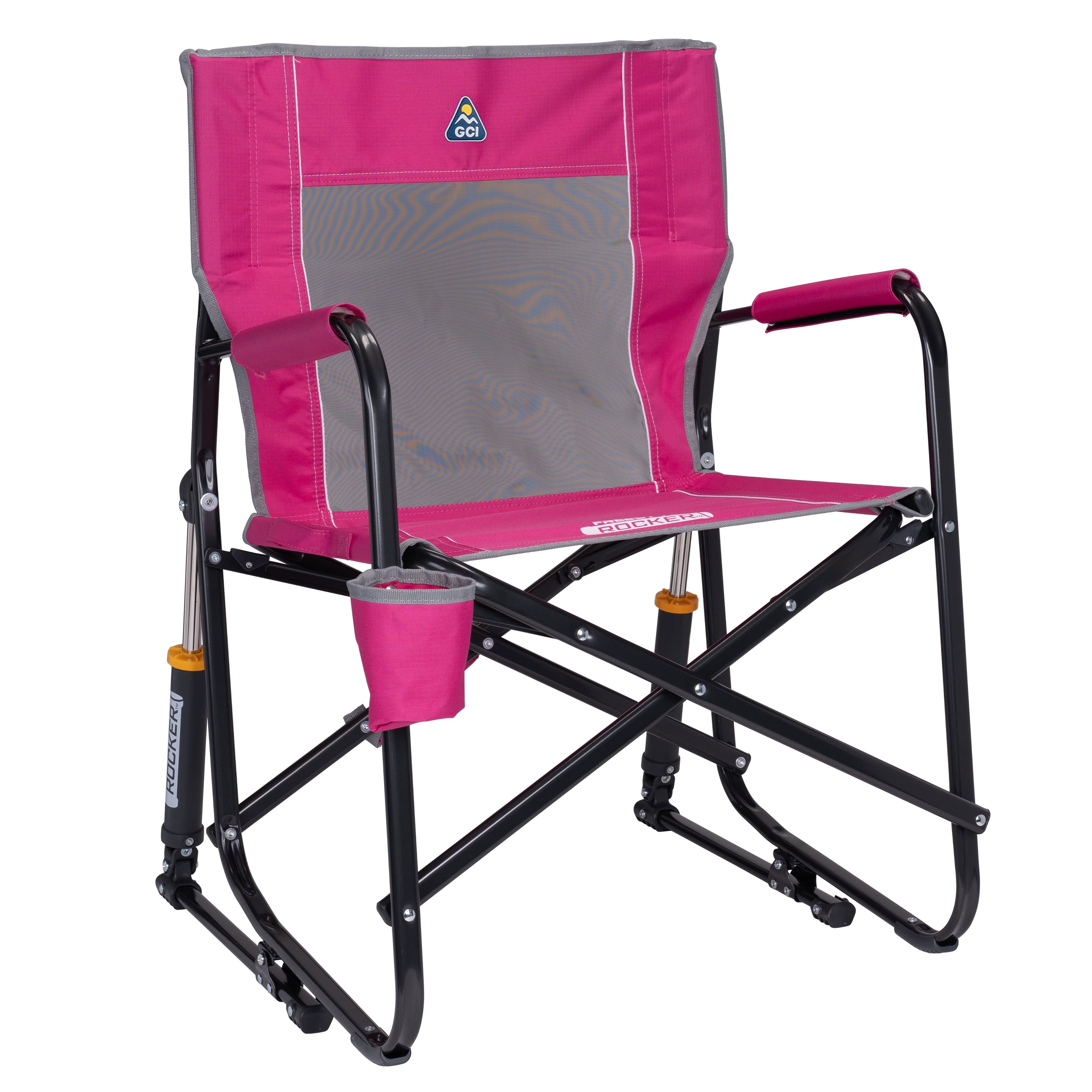 Freestyle Rocker Foldable Rocking Camping Chair, Black