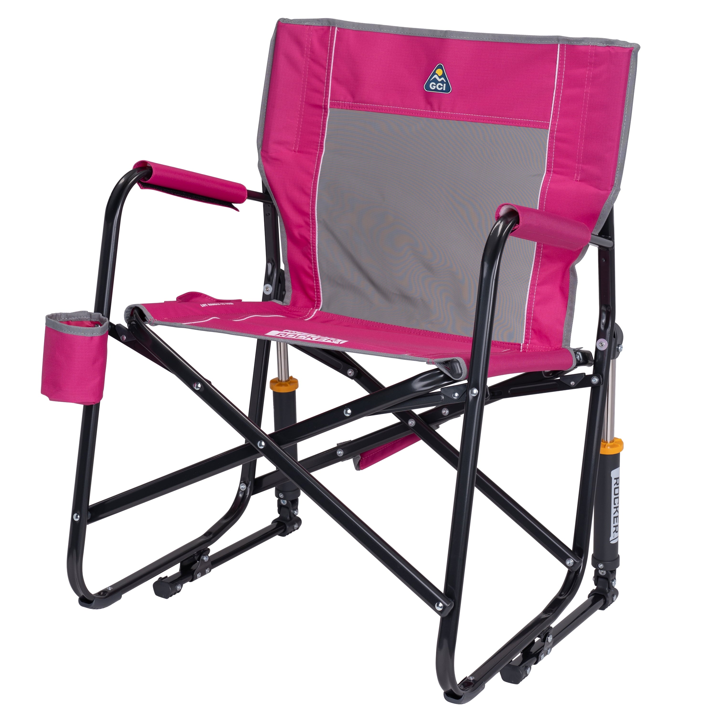 Freestyle Rocker Foldable Rocking Camping Chair, Black