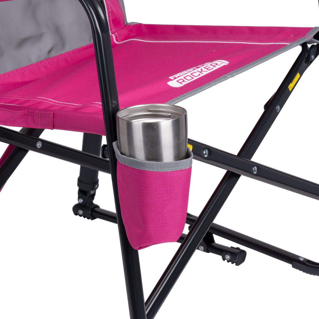 Freestyle Rocker Foldable Rocking Camping Chair, Black