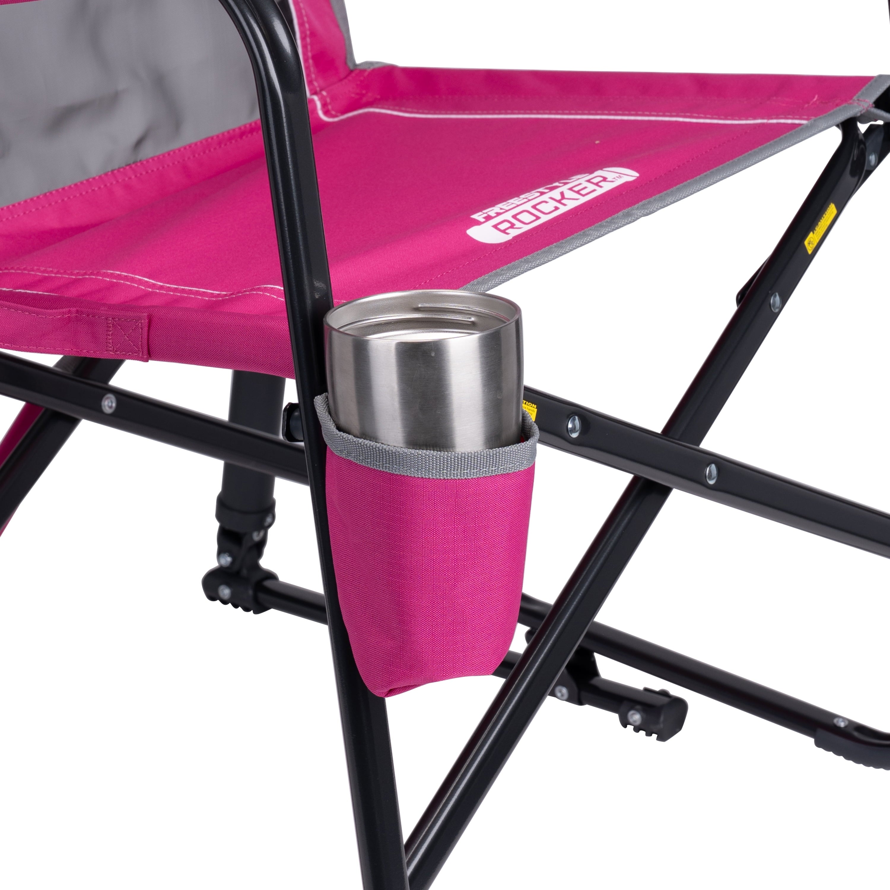 Freestyle Rocker Foldable Rocking Camping Chair, Black