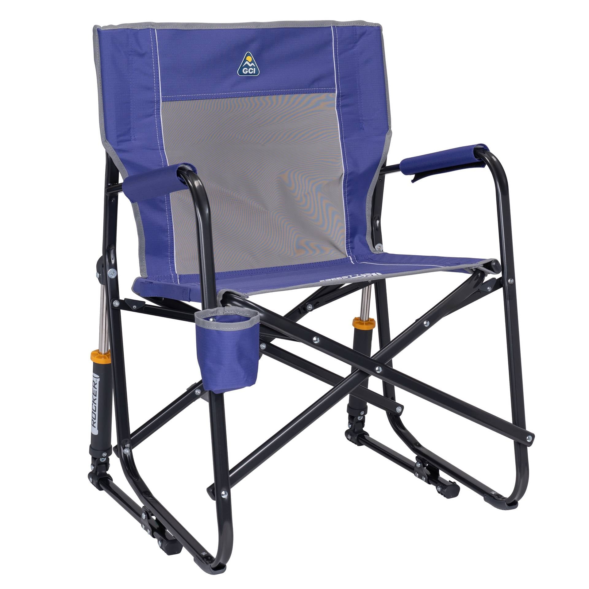 Freestyle Rocker Foldable Rocking Camping Chair, Black