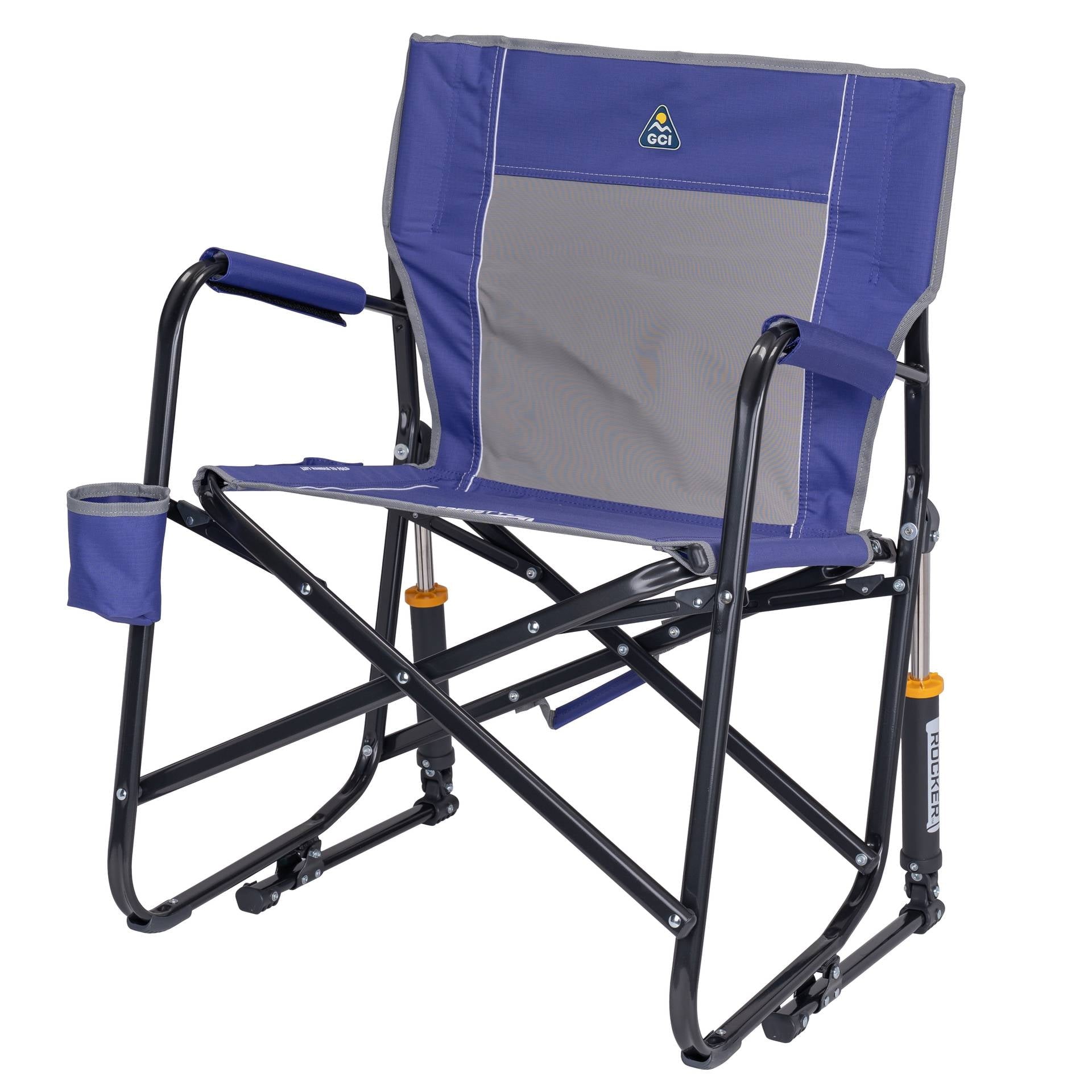 Freestyle Rocker Foldable Rocking Camping Chair, Black