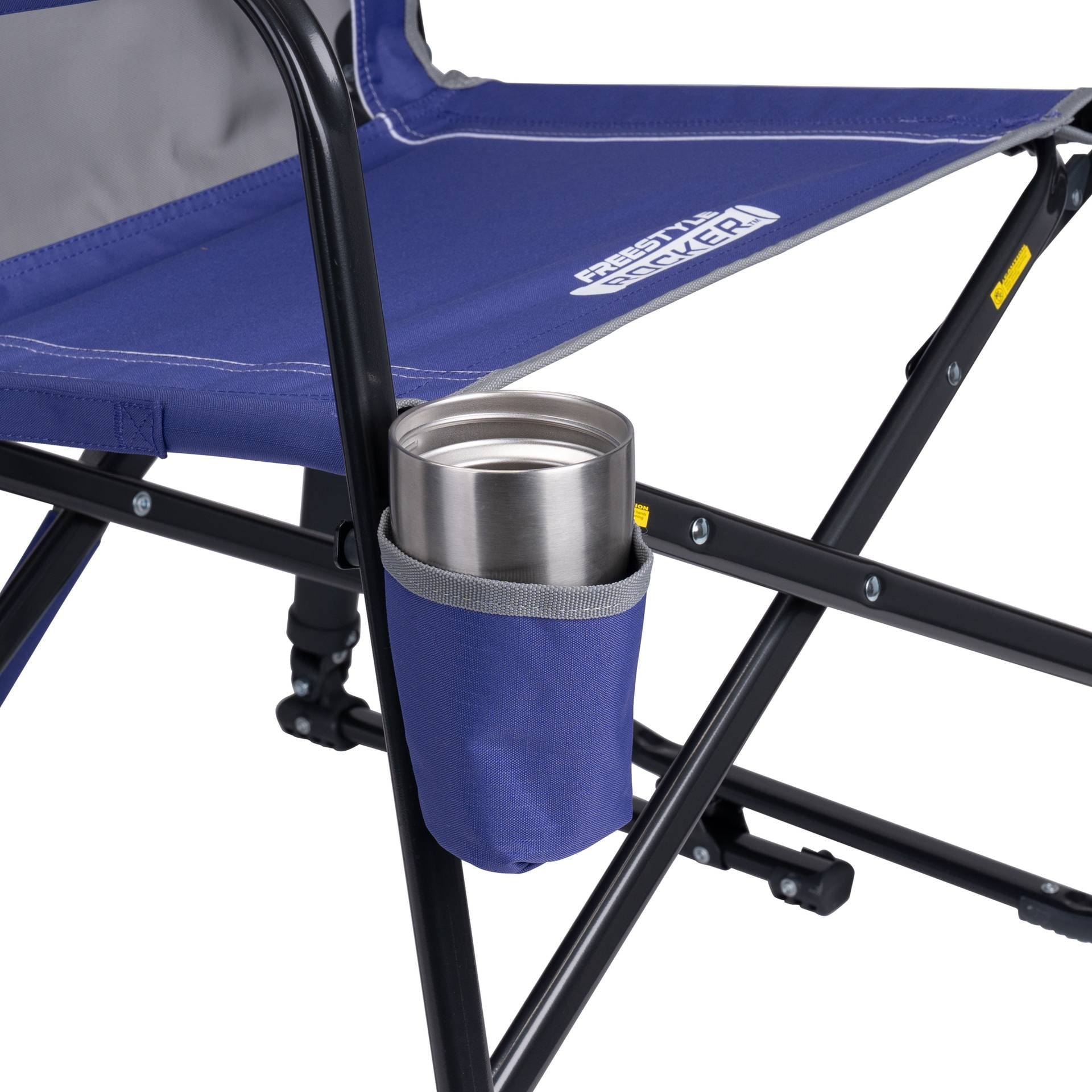 Freestyle Rocker Foldable Rocking Camping Chair, Black