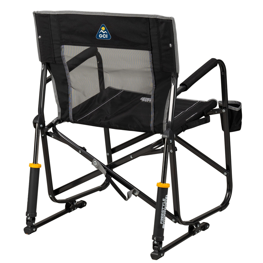 Freestyle Rocker Foldable Rocking Camping Chair, Black