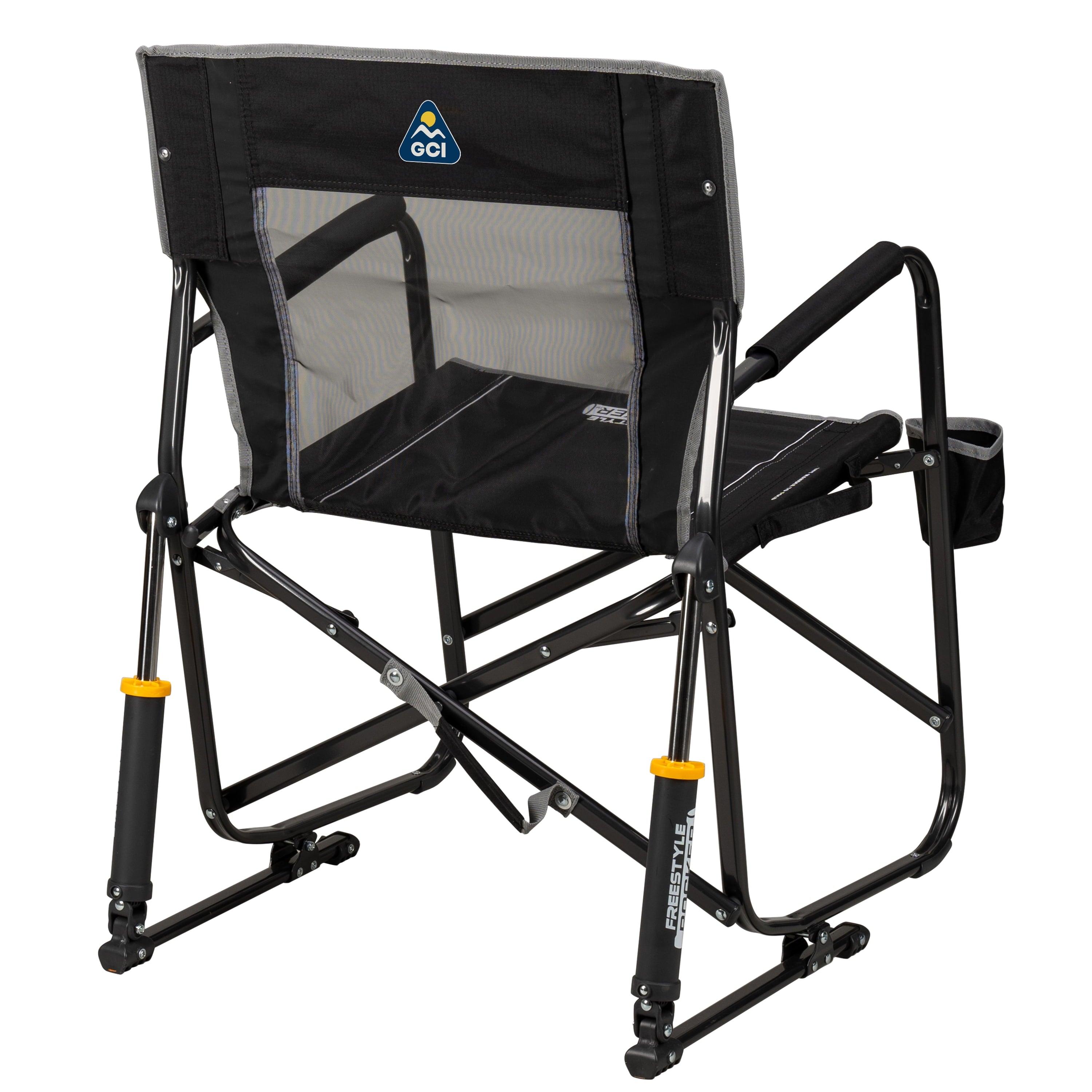 Freestyle Rocker Foldable Rocking Camping Chair, Black