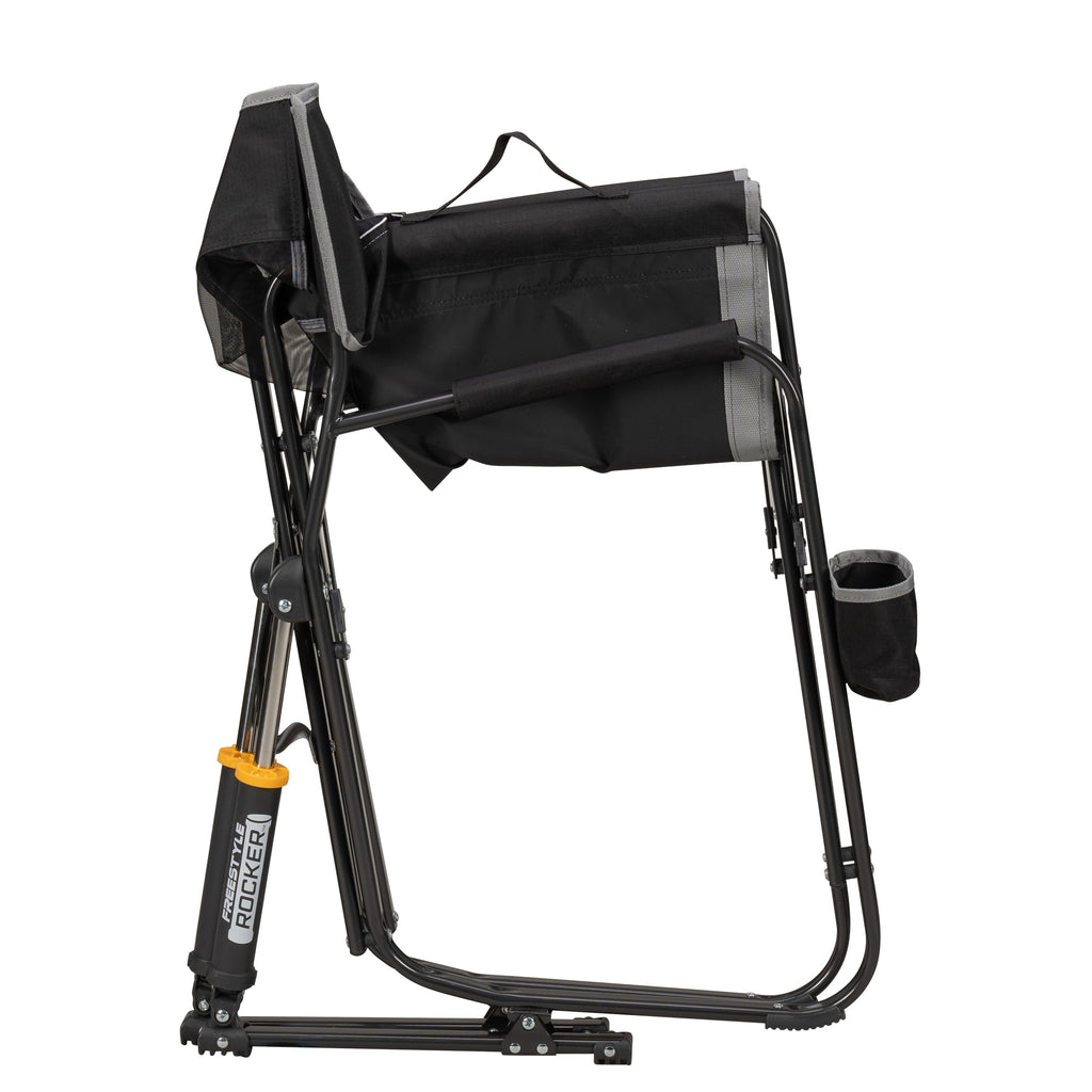 Freestyle Rocker Foldable Rocking Camping Chair, Black
