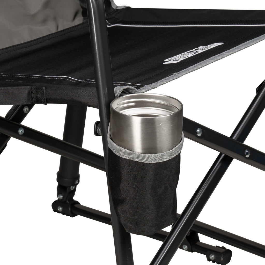 Freestyle Rocker Foldable Rocking Camping Chair, Black
