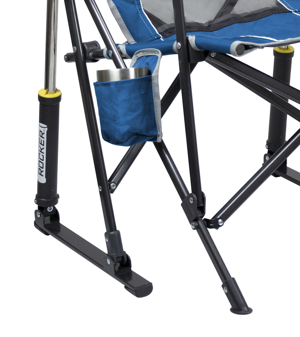RoadTrip Rocker Foldable Rocking Camp Chair, Blue