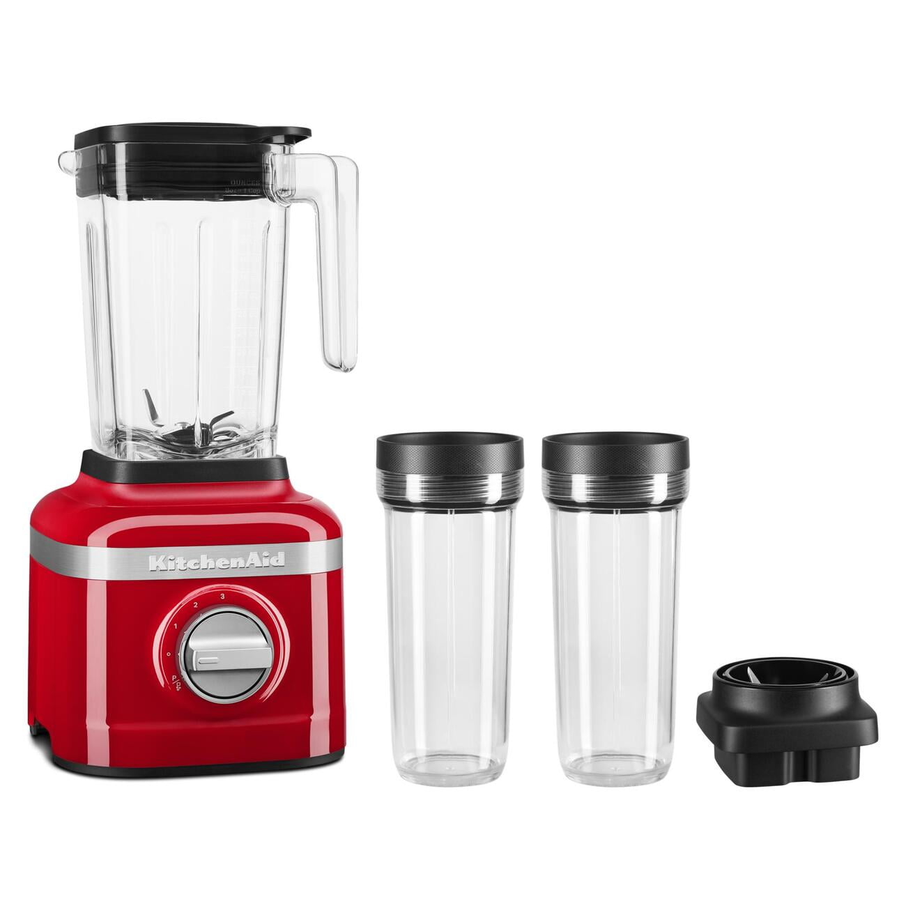 K150 3 Speed Ice Crushing Blender with 2 Personal Blender Jars, Passion Red, KSB1332
