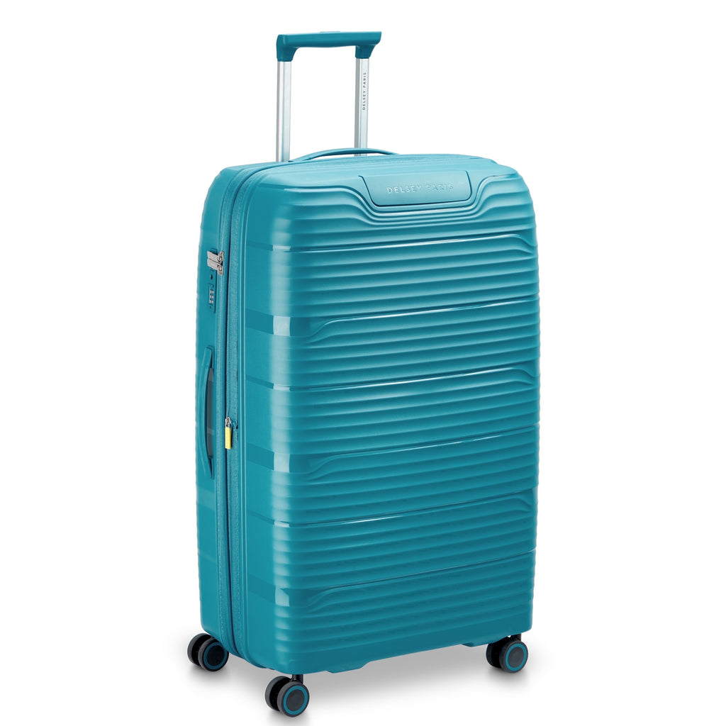 Dune 29" Large Checked Hardside Expandable Spinner Luggage, Teal