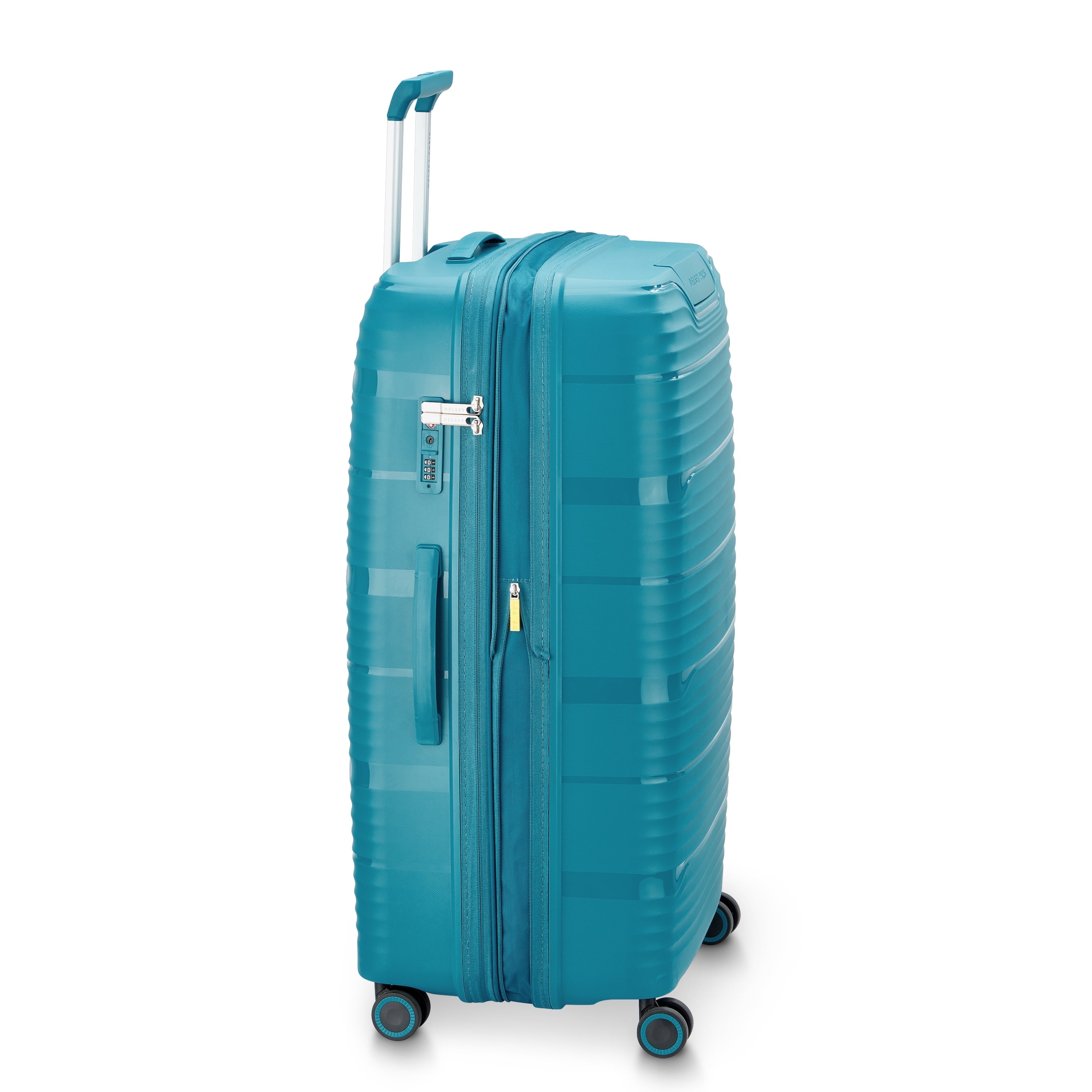 Dune 29" Large Checked Hardside Expandable Spinner Luggage, Teal