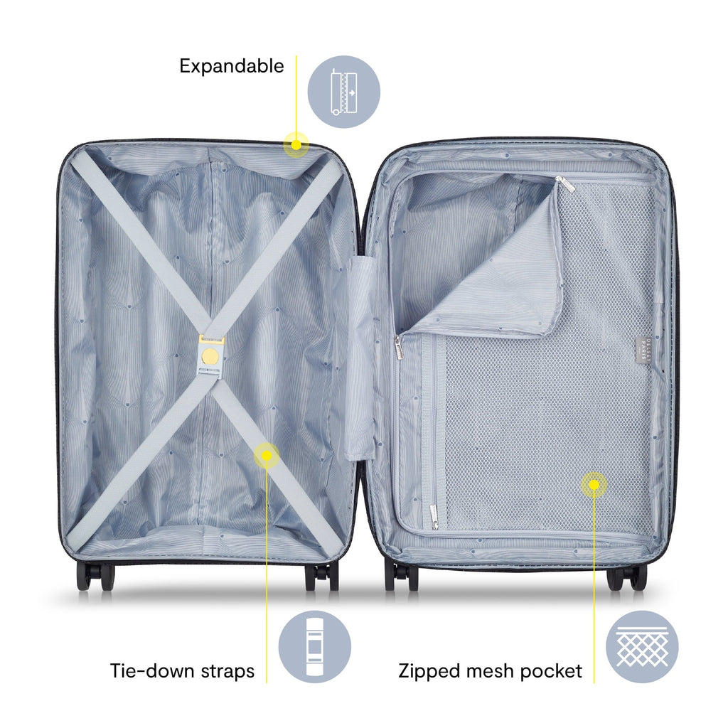Dune 29" Large Checked Hardside Expandable Spinner Luggage, Teal