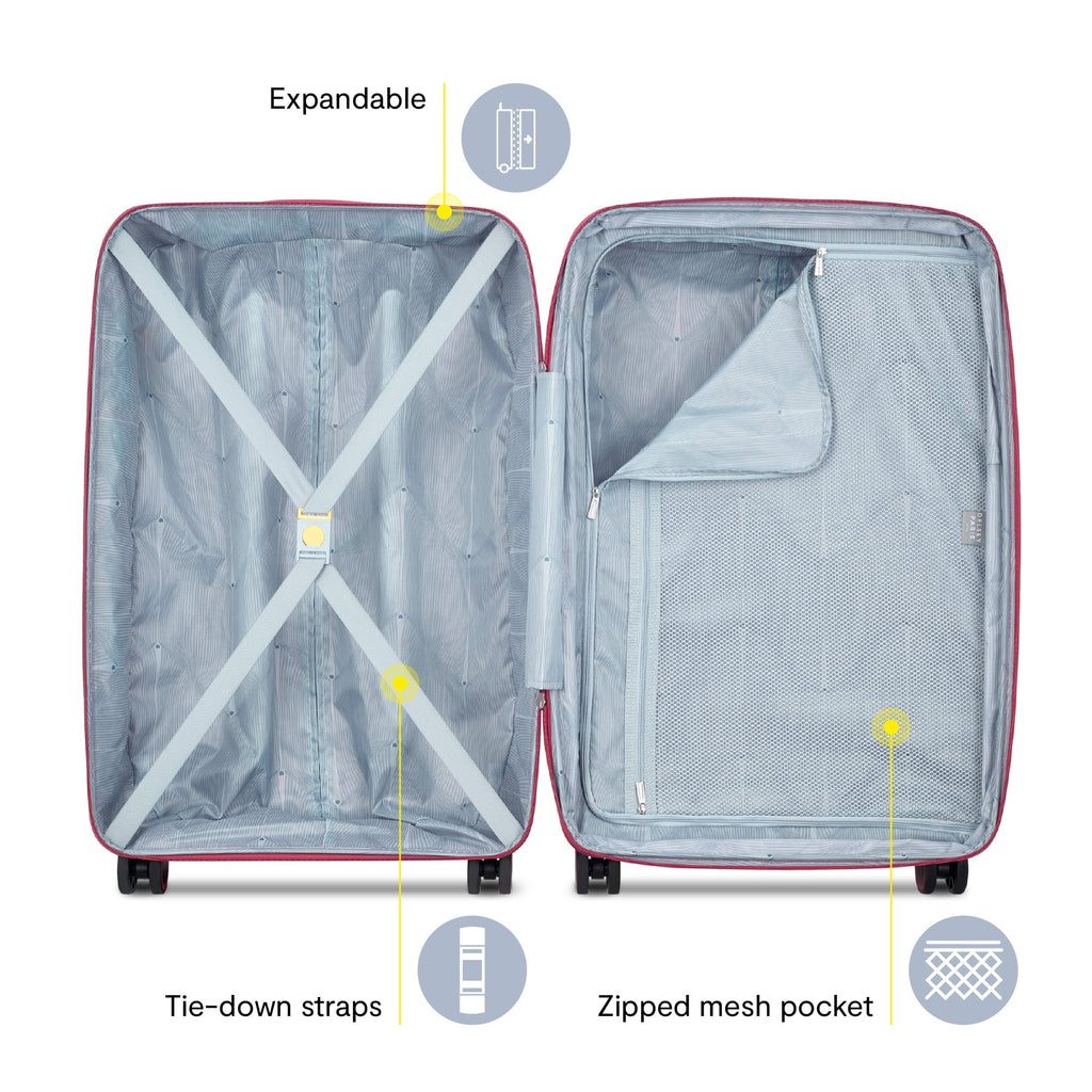 Dune 29" Large Checked Hardside Expandable Spinner Luggage, Teal