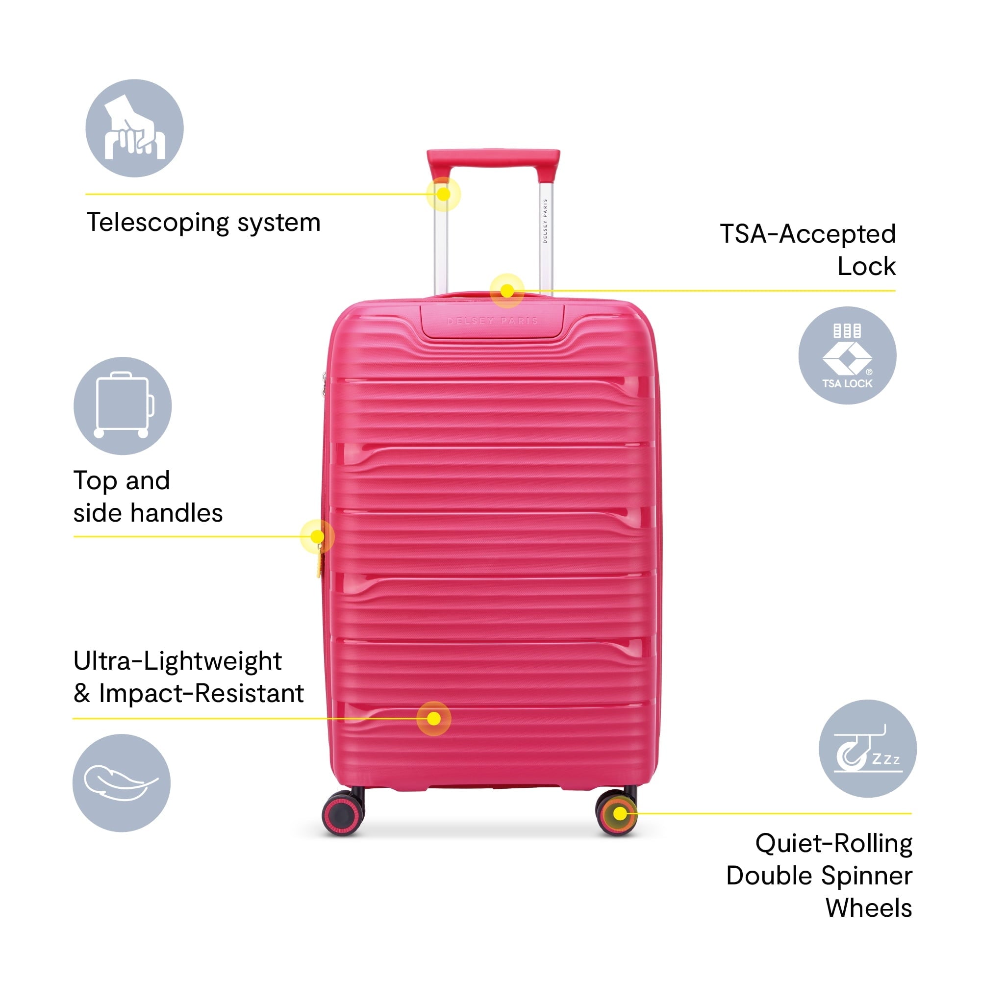 Dune 29" Large Checked Hardside Expandable Spinner Luggage, Teal