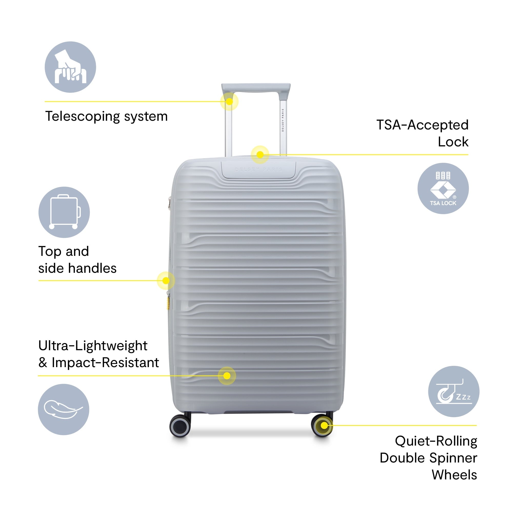Dune 29" Large Checked Hardside Expandable Spinner Luggage, Teal