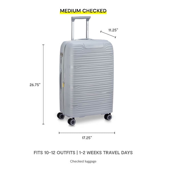 Dune 29" Large Checked Hardside Expandable Spinner Luggage, Teal