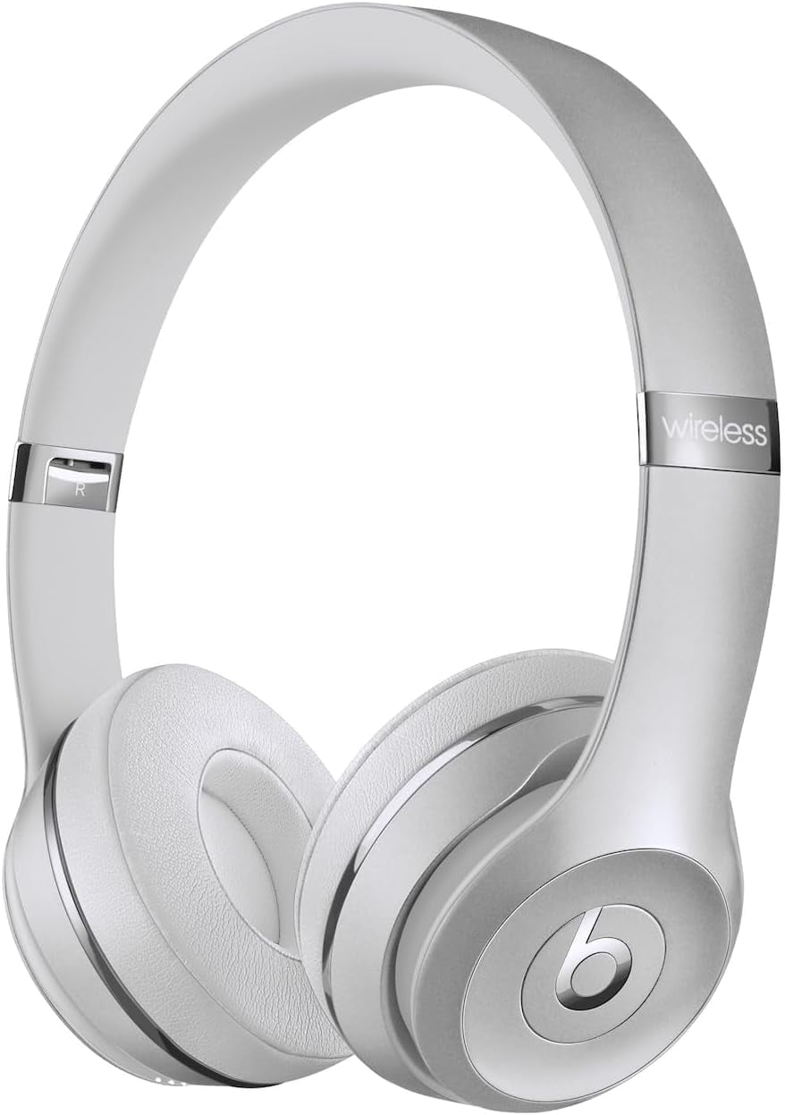 Solo3 Wireless On-Ear Headphones (Silver) Bundle with Accessories