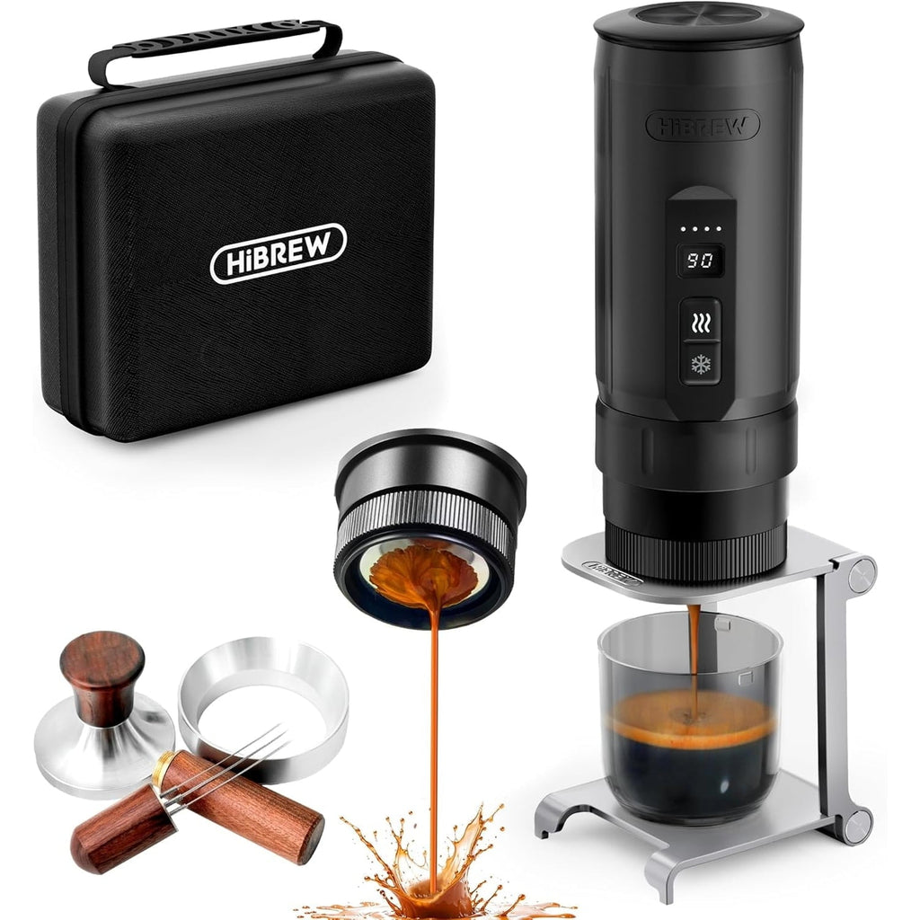 H4C Portable Espresso Coffee Machine, 51mm Bottomless Professional Coffee Maker