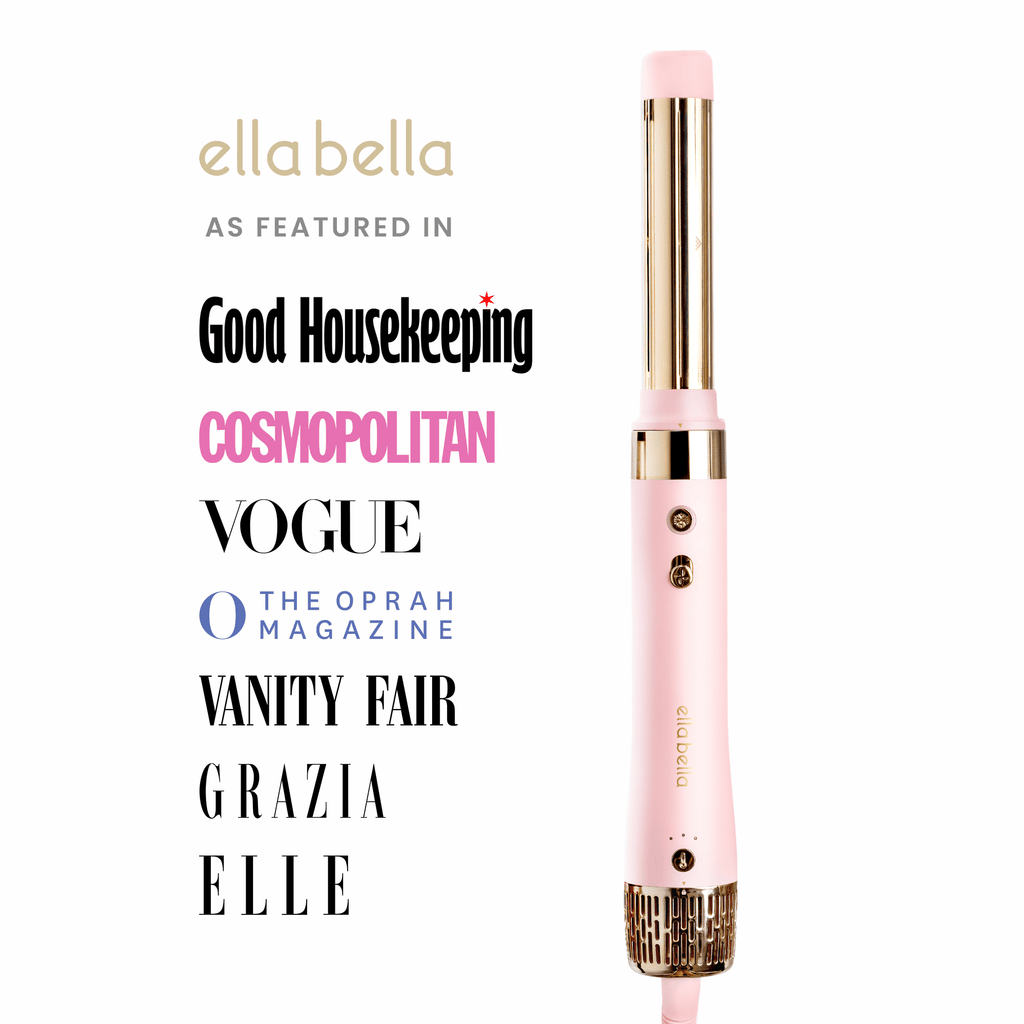 6 in 1 Professional Hot Air Styler • Powerful Hair Dryer &amp; Straightener Set • Fast Drying Curling Volumizing Straightening Styling • Includes Protective Travel Case (Black &amp; Rose Gold)