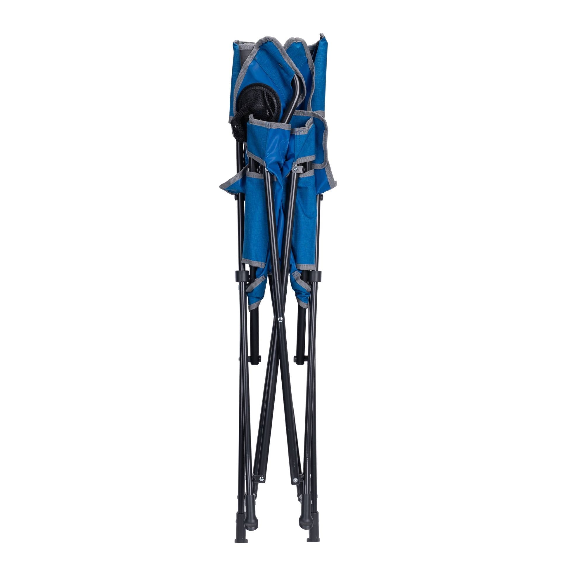 Comfort Quad Lightweight Foldable Camping Chair, Heathered Royal