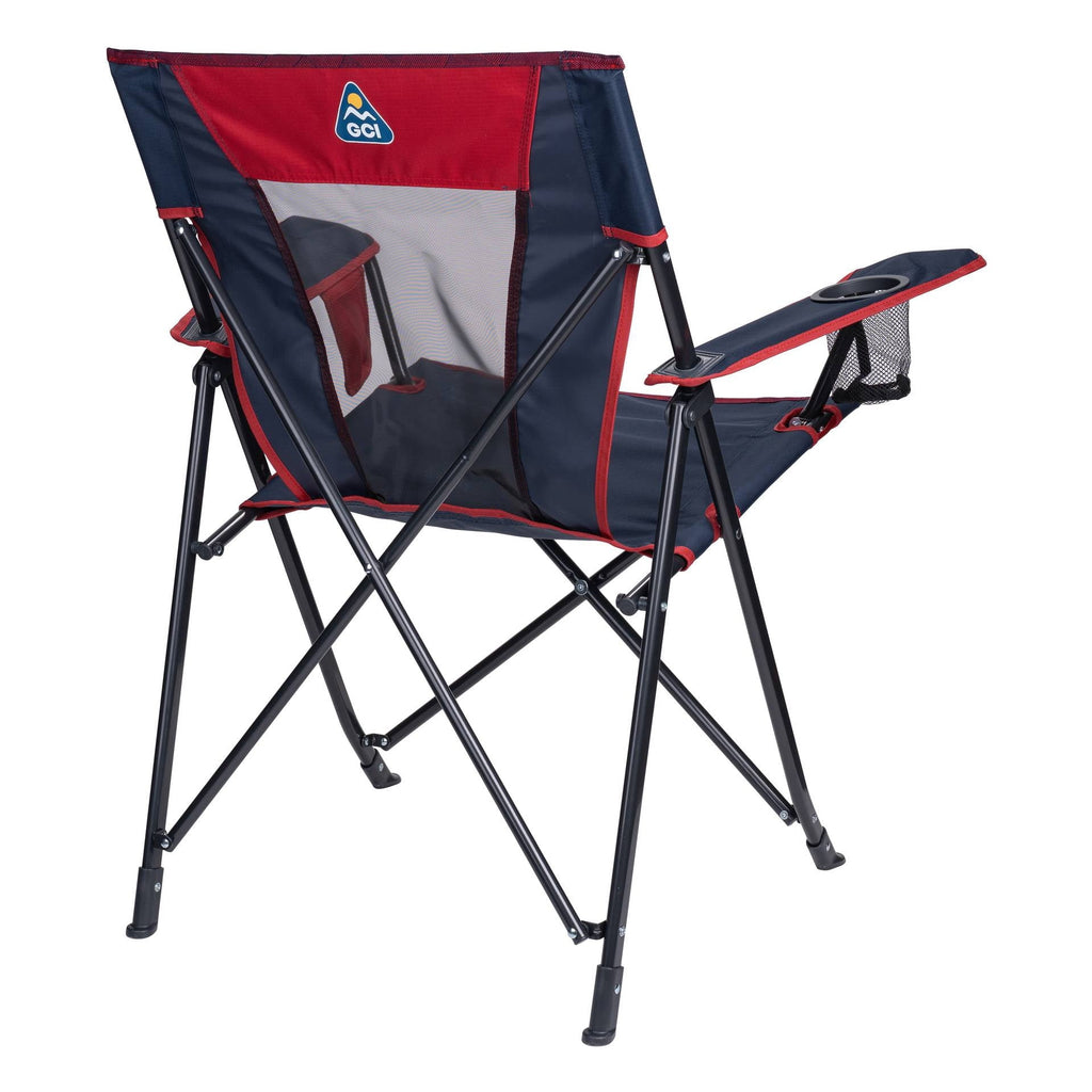Comfort Quad Lightweight Foldable Camping Chair, Heathered Royal