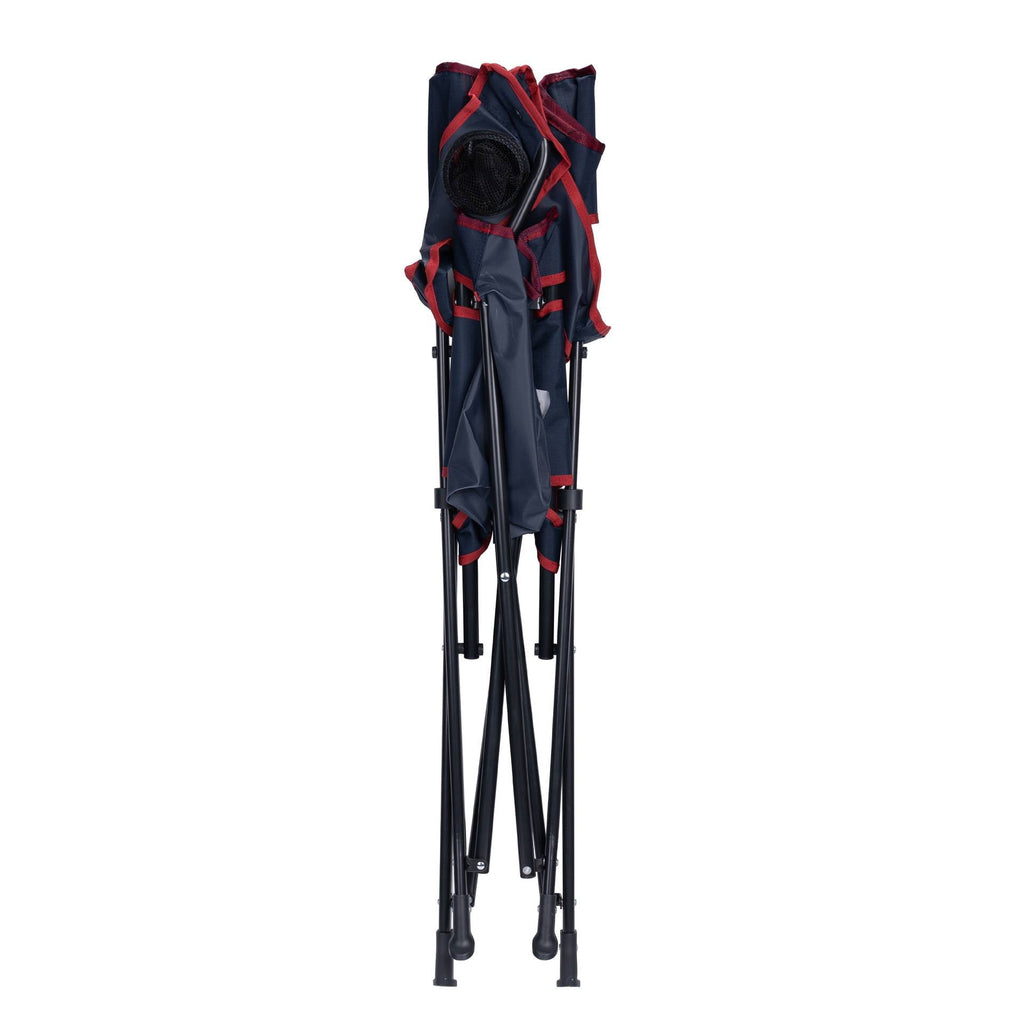 Comfort Quad Lightweight Foldable Camping Chair, Heathered Royal