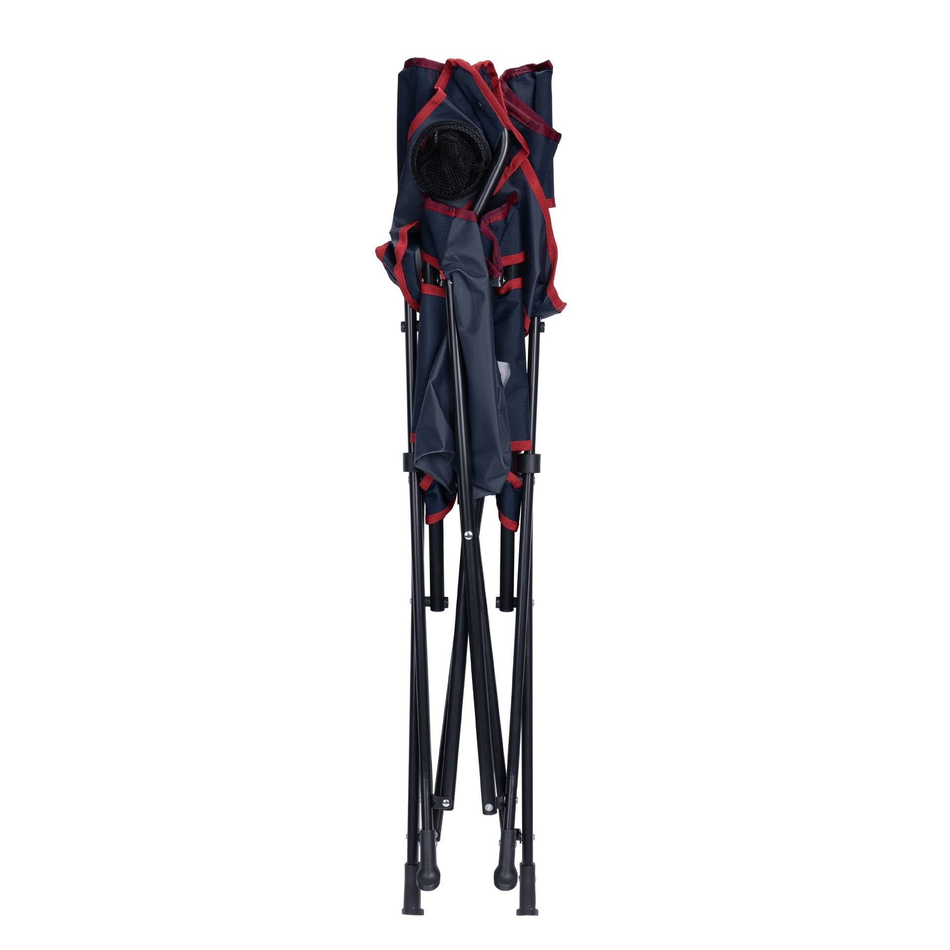 Comfort Quad Lightweight Foldable Camping Chair, Heathered Royal
