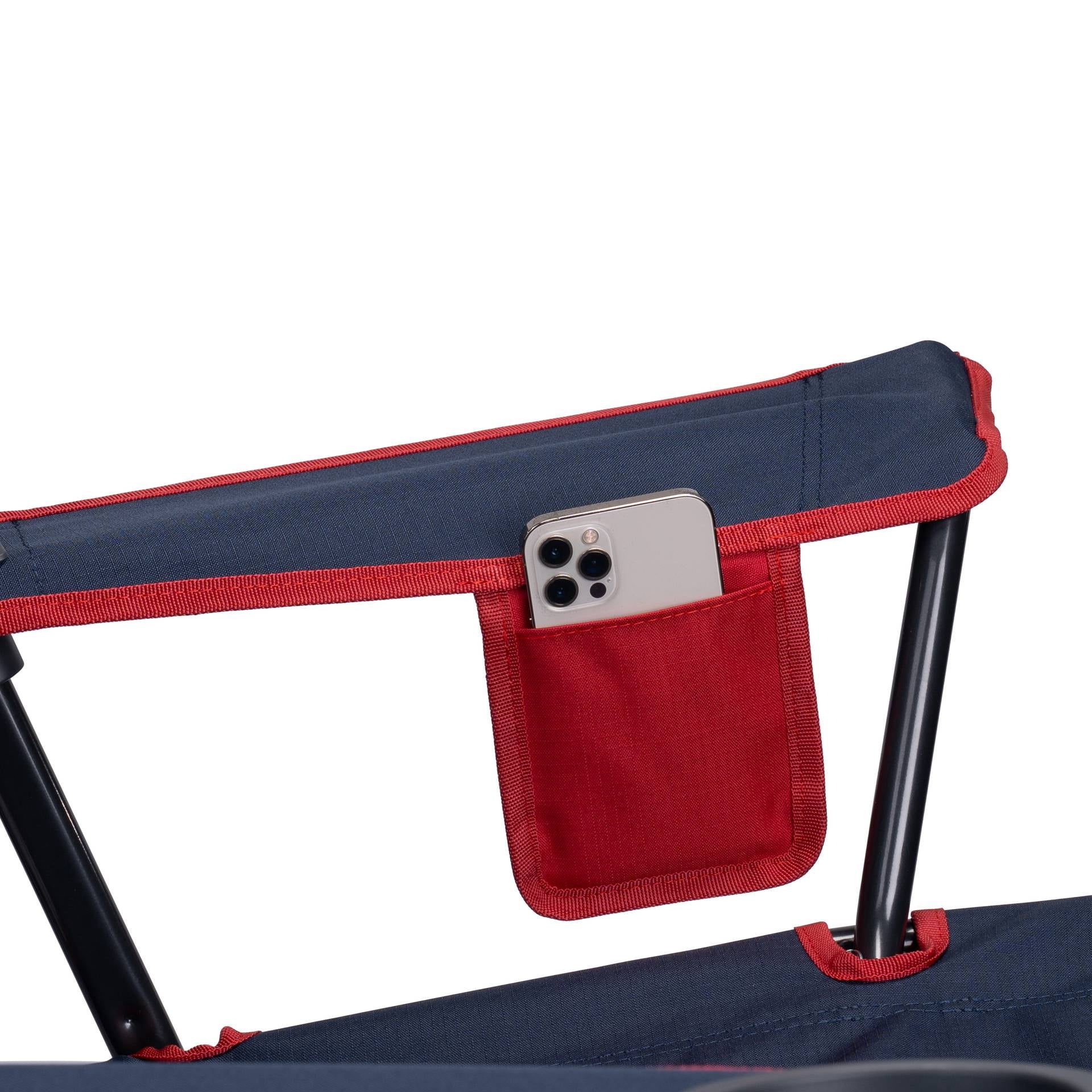 Comfort Quad Lightweight Foldable Camping Chair, Heathered Royal