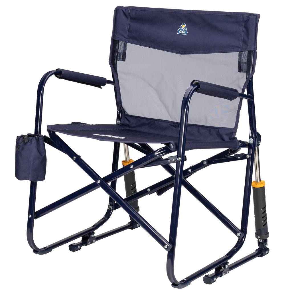 Freestyle Rocker Elite Folding Rocking Camping Chair, Rich Blue