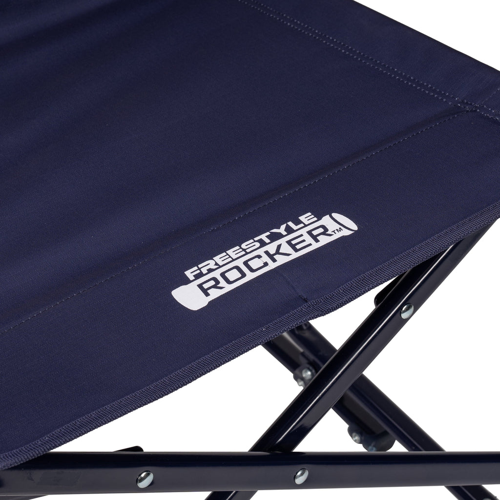 Freestyle Rocker Elite Folding Rocking Camping Chair, Rich Blue
