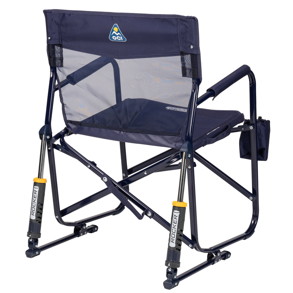 Freestyle Rocker Elite Folding Rocking Camping Chair, Rich Blue