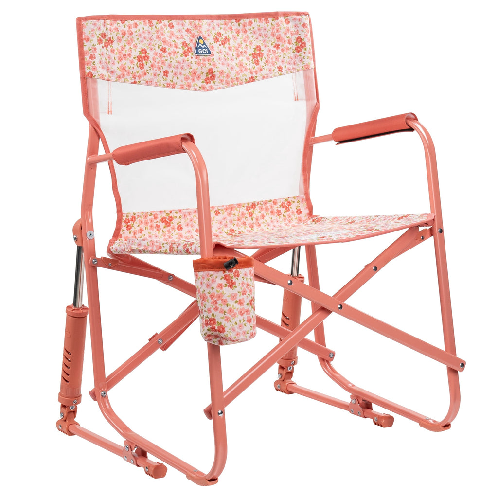Freestyle Rocker Elite Folding Rocking Camping Chair, Rich Blue