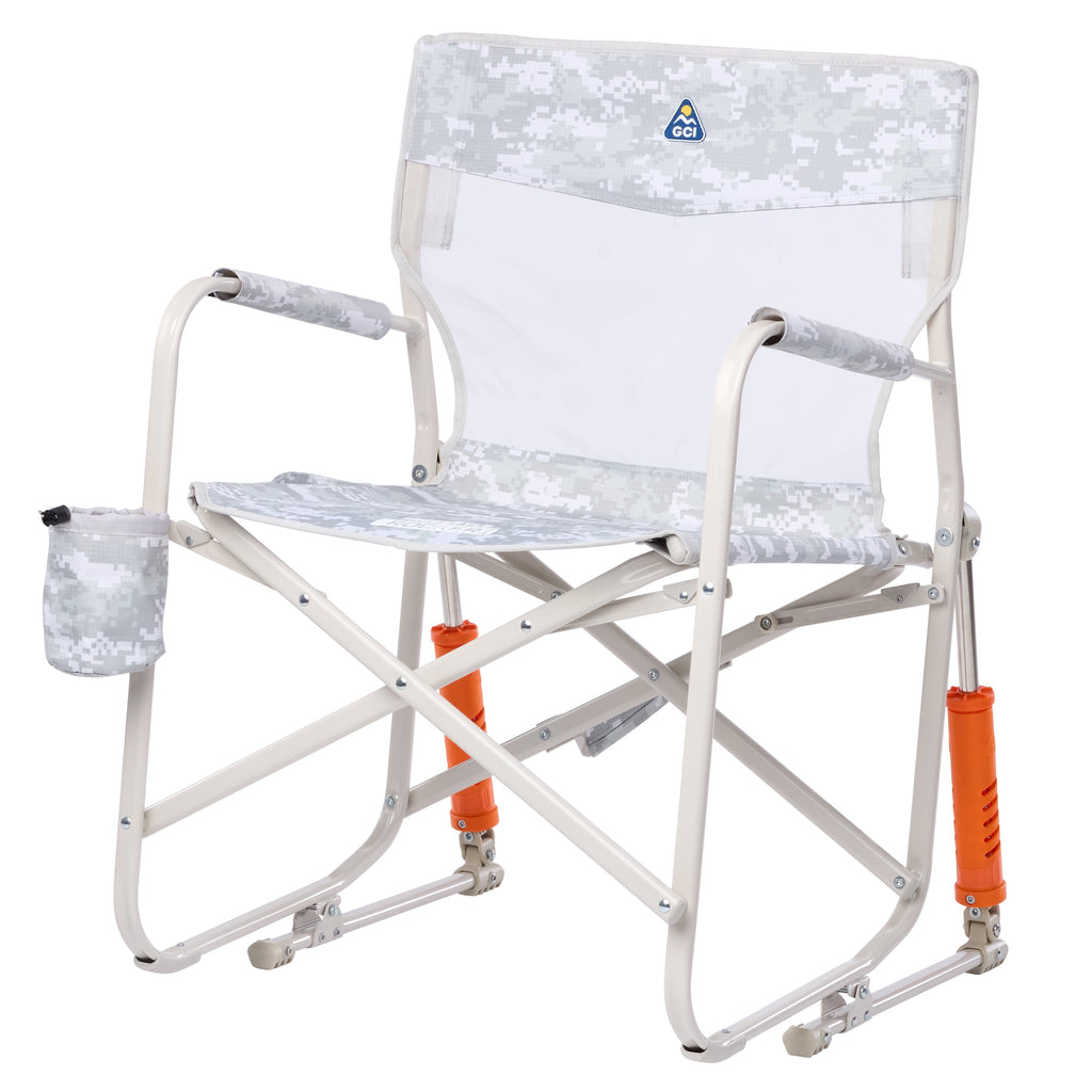 Freestyle Rocker Elite Folding Rocking Camping Chair, Rich Blue