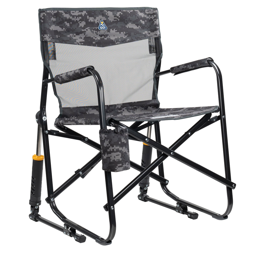 Freestyle Rocker Elite Folding Rocking Camping Chair, Rich Blue