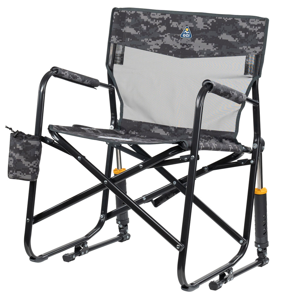 Freestyle Rocker Elite Folding Rocking Camping Chair, Rich Blue