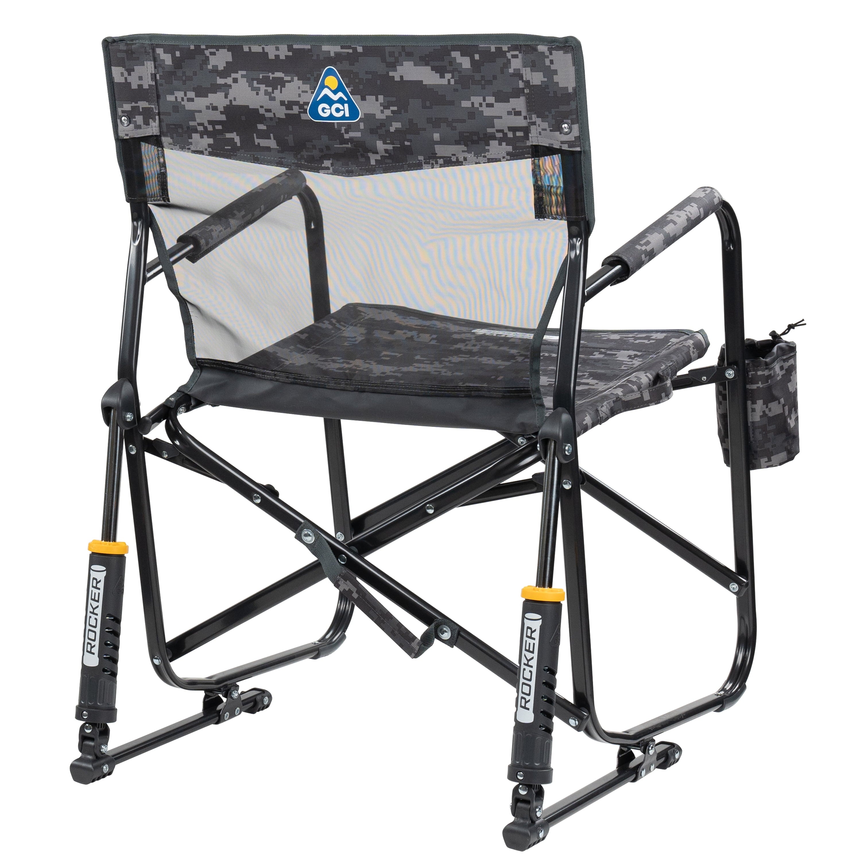 Freestyle Rocker Elite Folding Rocking Camping Chair, Rich Blue
