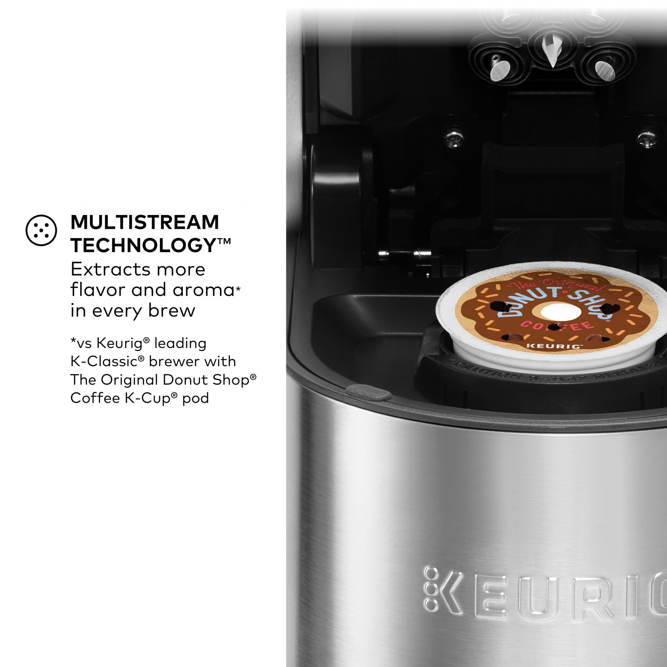 K-Supreme Plus Steel Single-Serve K-Cup Pod Coffee Maker