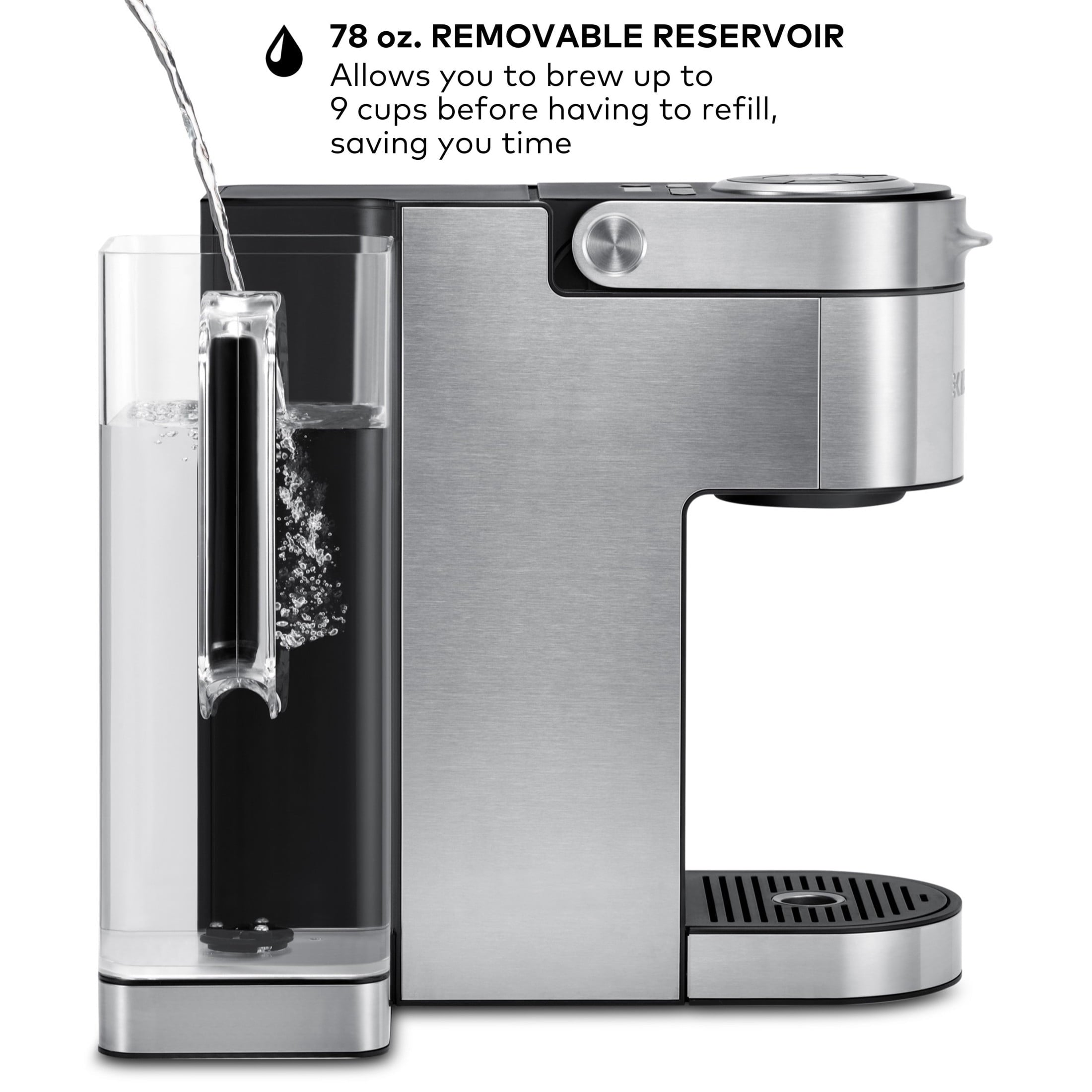 K-Supreme Plus Steel Single-Serve K-Cup Pod Coffee Maker