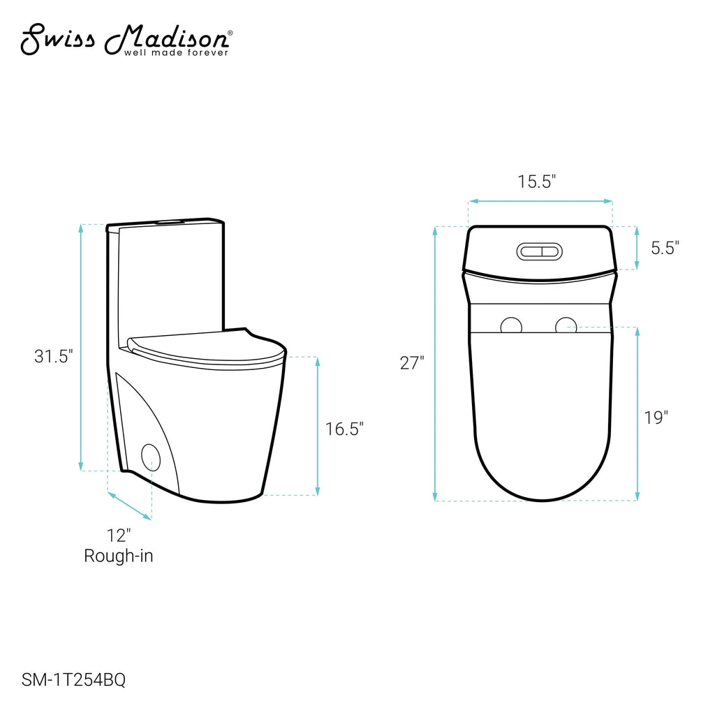 One Piece Elongated Toilet Dual Vortex Flush 1.1/1.6 gpf in Bisque